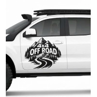 4x4-Offroad-Bergpfad-Aufkleber – Türaufkleber für SUVs, Pick-ups und Offroad-Fahrzeuge