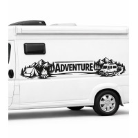 Text-Based, Adventure Camper Van Decal – Camping, Tent, Off-Road Decal Text-Based, Adventure Camper Van Decal – Camping, Tent, Off-Road Decal