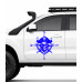 Pirate Head Compass Off-road, Caravan and Boat Sticker