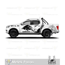 Bull Off-Road Sticker. Compass Pick-up Side Panel Sticker. Off-Road Decals