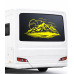 Camp Mountain View tout-terrain, autocollant pour caravane