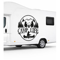Camp Life Campers, Bears, Camp, Caravan Sticker