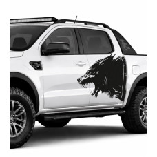 Wild Wolf Car Door Sticker Wild Wolf Car Door Sticker