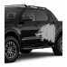 Wild Wolf Car Door Sticker Wild Wolf Car Door Sticker
