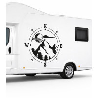 Compass Landscape Off-road Camp, Caravan Sticker