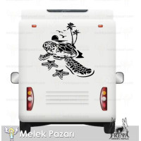 Adesivi per camper con tartaruga caretta e stelle marine. Adesivi per camper Adesivi per camper con tartaruga caretta e stelle marine. Adesivi per camper
