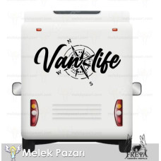 Van-Life-Kompass-Wohnmobilaufkleber. Wohnmobilaufkleber Van-Life-Kompass-Wohnmobilaufkleber. Wohnmobilaufkleber