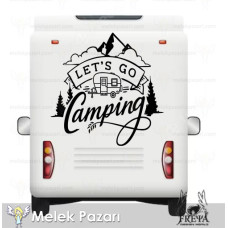 ‘Let’s Go Camping’ Caravan Stickers. Caravan Stickers