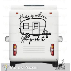 ‘Home Is Where’ Towable Caravan Sticker. Caravan Stickers