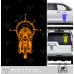Motorised Skull Compass Sticker