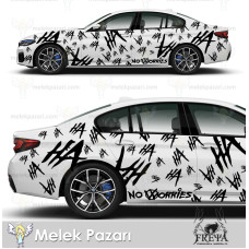 Autocollant de voiture Rire du Joker. Autocollant de voiture Rire Autocollant de voiture Rire du Joker. Autocollant de voiture Rire