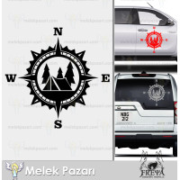 Pusula Off-Road Campervan Sticker. Pusula Campervan Sticker