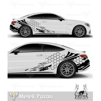 Petek-Seitenschutz-Autoaufkleber, Petek-Autoaufkleber. Petek-Heckkotflügel-Autoaufkleber Petek-Seitenschutz-Autoaufkleber, Petek-Autoaufkleber. Petek-Heckkotflügel-Autoaufkleber