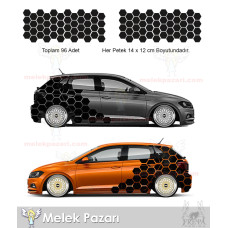 Autocollant de garde-boue arrière de voiture Petek, habillage adhésif de voiture Petek
