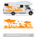 Aslan Caravan Sticker. African Nature Scenery Camping Caravan Sticker Aslan Caravan Sticker. African Nature Scenery Camping Caravan Sticker