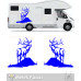 Deer Car Sticker, Deer Caravan Sticker