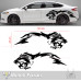 Autocollant voiture tête de lion tribal pour haut de garde-boue et panneau latéral Autocollant voiture tête de lion tribal pour haut de garde-boue et panneau latéral