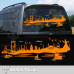 Istanbul Cityscape Whirling Dervish Car Sticker, Campervan Sticker Istanbul Cityscape Whirling Dervish Car Sticker, Campervan Sticker