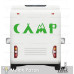 Autocollant de caravane « Camp Nature ». Autocollant de caravane avec lune, montagne, tente et hache