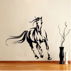 Autocollant mural Silhouette de cheval