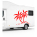 Palm Trees Camp, Caravan Sticker