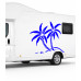 Palm Trees Camp, Caravan Sticker