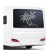Palm Trees Camp, Caravan Sticker