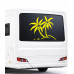 Palm Trees Camp, Caravan Sticker