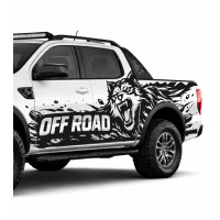 Offroad-Aufkleber mit Wolf für die Seitenverkleidung