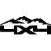 4x4 Off-Road Mountain Car Sticker