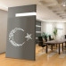 Republic of Turkey and Atatürk Crescent and Star Calligraphy Wall Sticker