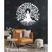 Buddha Tree Meditation Yoga Wall Sticker
