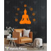 Autocollant mural Bouddha et chakras pour le yoga Autocollant mural Bouddha et chakras pour le yoga