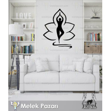 Lotus Flower Meditation Yoga Wall Sticker Lotus Flower Meditation Yoga Wall Sticker