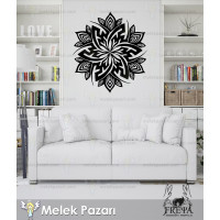 Mandala-Yoga-Fitness-Wandaufkleber Mandala-Yoga-Fitness-Wandaufkleber
