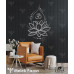 Autocollant mural mandala pour yoga et fitness Autocollant mural mandala pour yoga et fitness