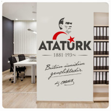 Atatürk: ‘All My Hope Lies in the Youth’ Wall Sticker