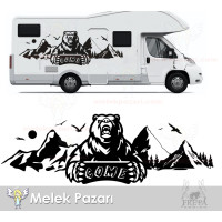 Bear, Nature, Landscape, Off-Road, Camping, Caravan Sticker