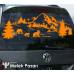 Autocollant ours, forêt, montagne, nature, paysage, tout-terrain, camping, caravane Autocollant ours, forêt, montagne, nature, paysage, tout-terrain, camping, caravane