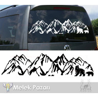 Campingwagen- und Wohnwagenaufkleber mit Berg- und Bärenmotiv, Offroad-Aufkleber Campingwagen- und Wohnwagenaufkleber mit Berg- und Bärenmotiv, Offroad-Aufkleber