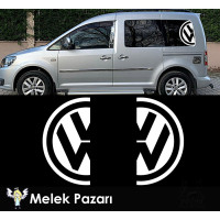 Pegatina del logotipo medio de Volkswagen para la ventanilla lateral Pegatina del logotipo medio de Volkswagen para la ventanilla lateral