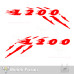 Mitsubishi L200 Off-road Claw Print Car Sticker Mitsubishi L200 Off-road Claw Print Car Sticker