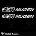 2 adesivi per auto con logo Mugen