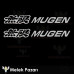 2 adesivi per auto con logo Mugen