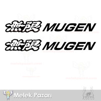 2 adesivi per auto con logo Mugen