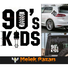 90s Kids – 90s Kids Car Sticker, Car Decal