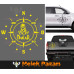 Dakar Compass Offroad-Autoaufkleber Dakar Compass Offroad-Autoaufkleber
