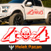 Adesivo per auto con teschio 4x4 Off-Road