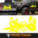 Adesivo per auto Crocodile 4x4 fuoristrada