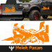 Adesivo per auto Crocodile 4x4 fuoristrada